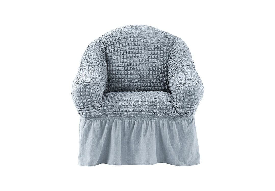 Liliana Turkish Stretch Sofa Cover 1 Seater - Grey
