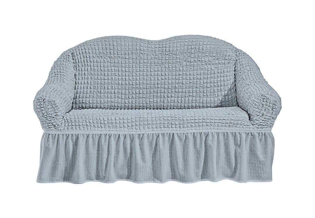Liliana Turkish Stretch Sofa Cover 2 Seaters - Grey