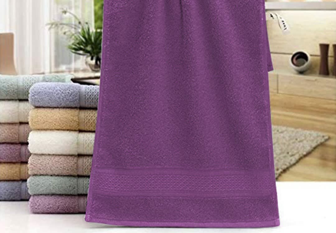 Royal Cotton Towel - ( 70 X 140 ) D.Purple