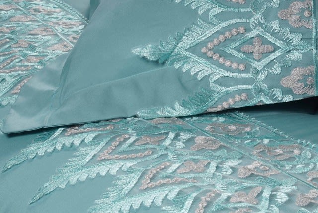 Armada Rania Danteel Comforter Set 7 PCS - King Turquoise