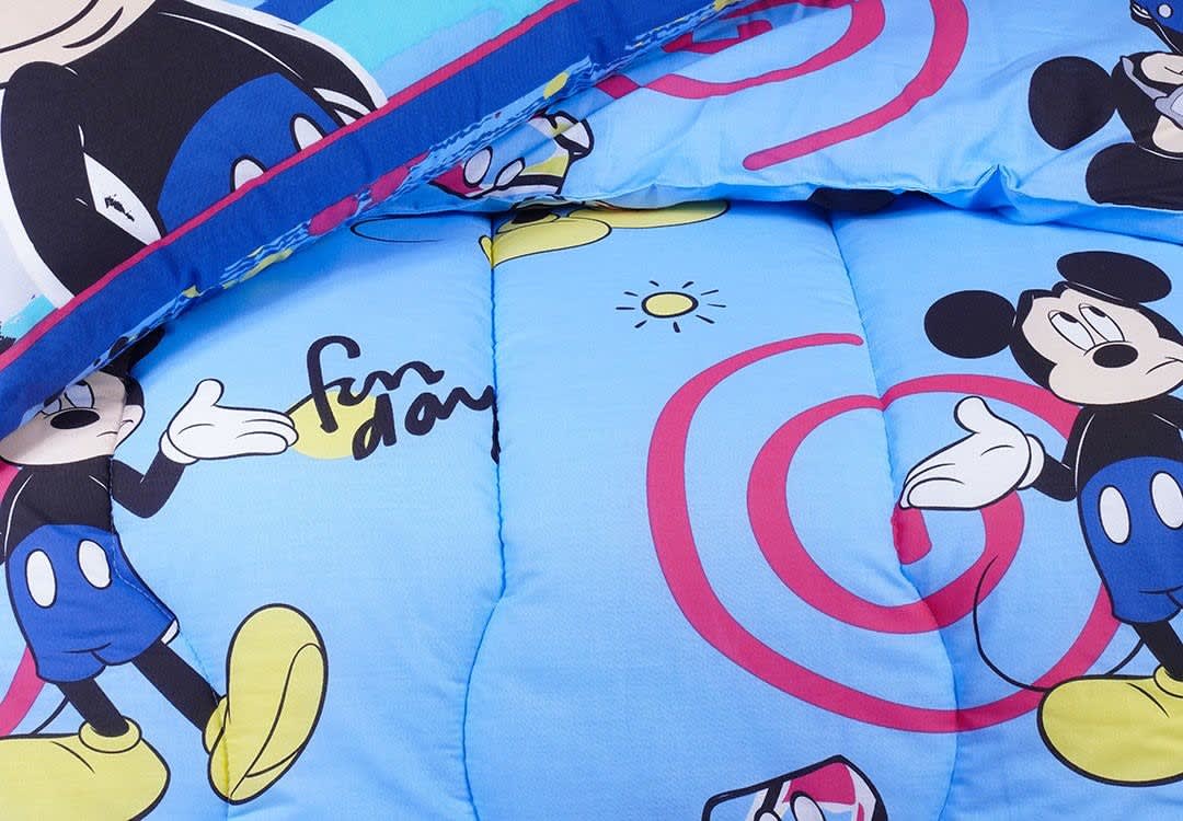 Mickey Mouse Kids Comforter Set 3 PCS - L.Blue