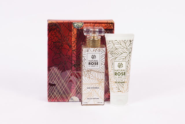 Perfume and Skincare Cream Set from Natural Rose - Ask Istanbul