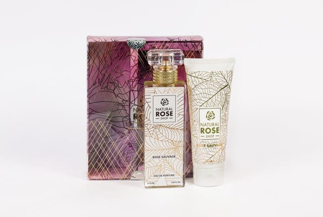 Perfume and Skincare Cream Set from Natural Rose - Rose Sauvage