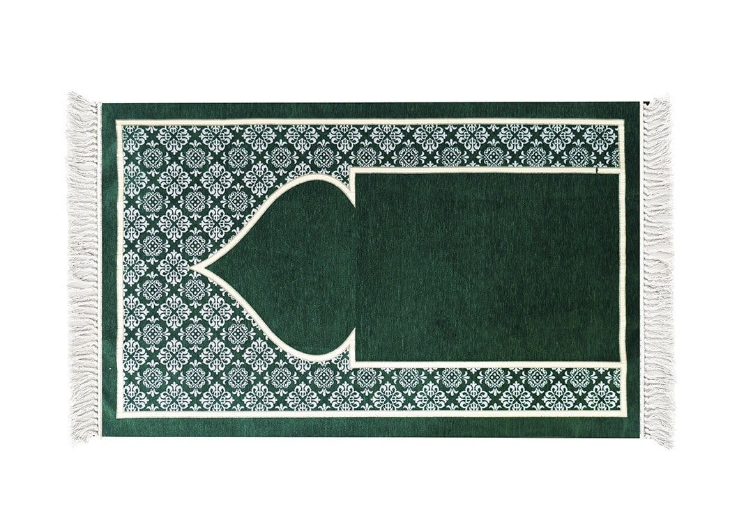 سجادة صلاة مخمل من إف سي سي - ( 70 × 115 ) سم - أخضر