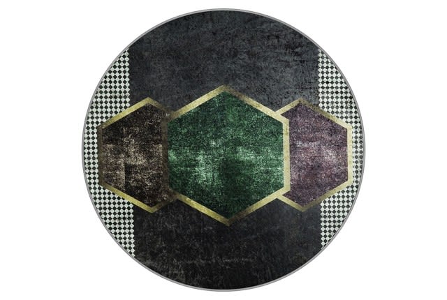 Armada WaterProof Carpet - ( 160 × 160 ) cm  - Multi Color ( Without White Edges )