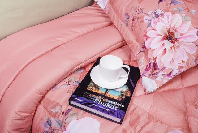 Valentini Comforter Set 6 PCS - King Pink