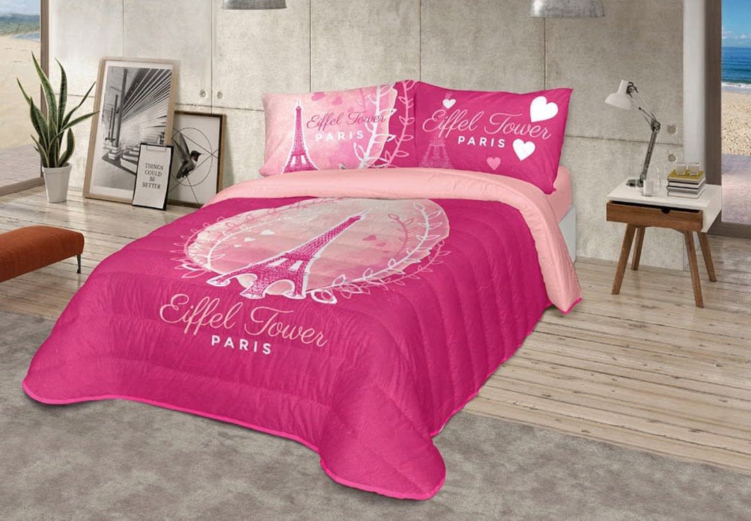 Madrid Kids Comforter Set 4 PCS - D.Pink