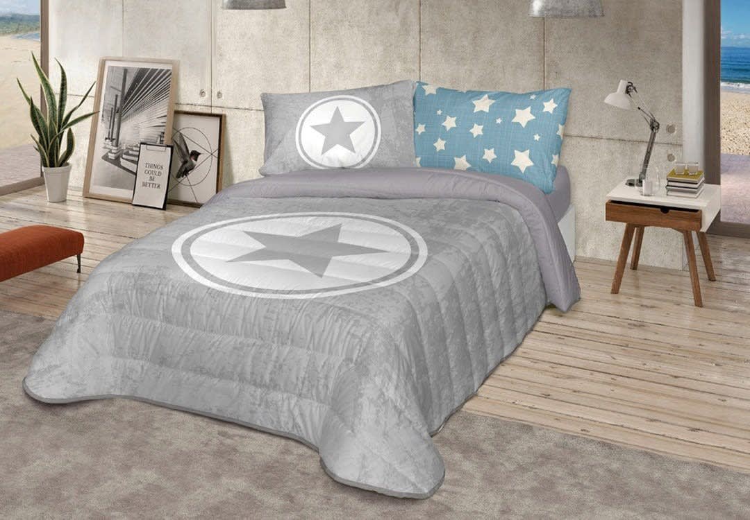Madrid Kids Comforter Set 4 PCS - Grey