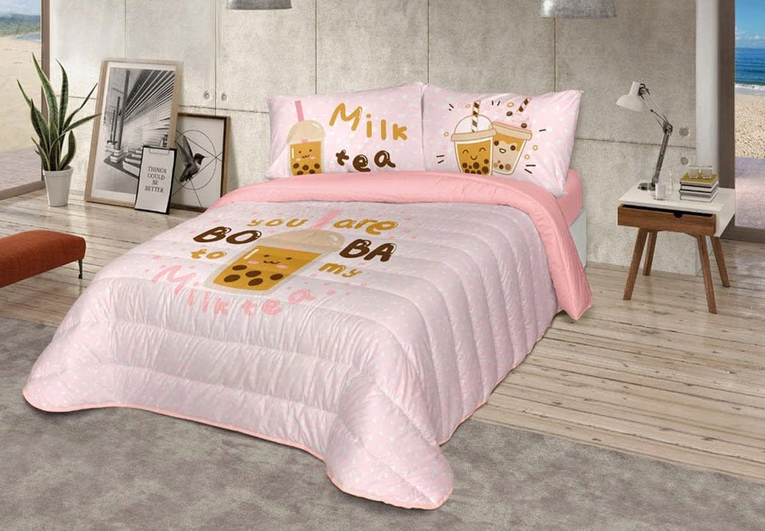 Madrid Kids Comforter Set 4 PCS - Pink