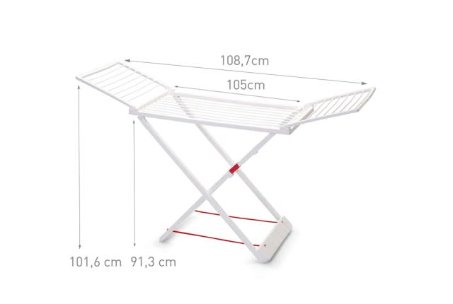 Plastic Clothes Drying Rack - White