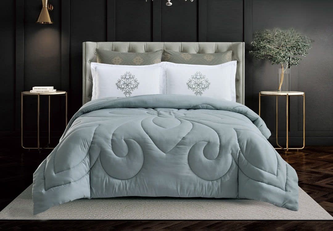 Fancy Comforter Set 4 PCS - Single Turquoise