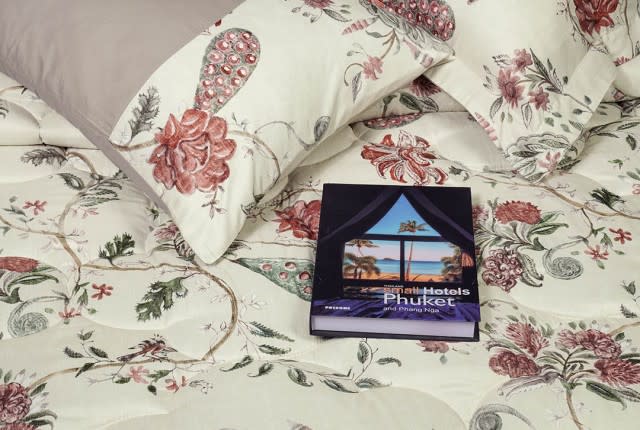 Valentini Comforter Set 4 PCS - Single Cream & Tea Rose