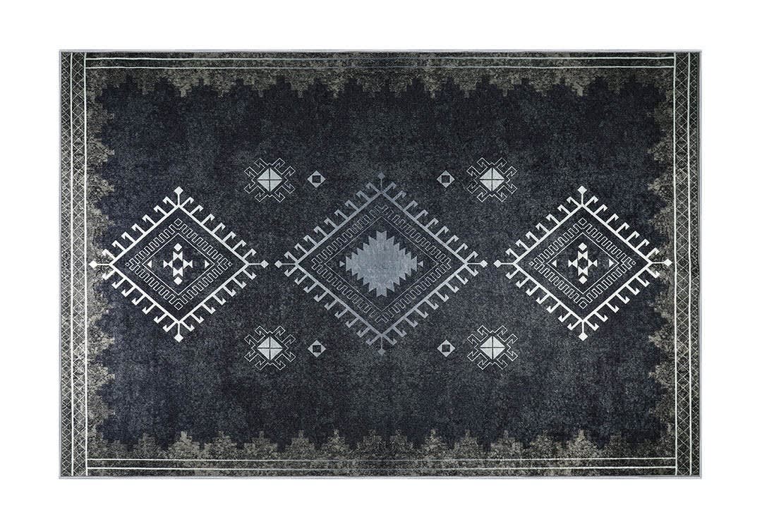 Armada Waterproof Carpet - ( 160 X 230 ) cm Grey & White ( Without White Edges )