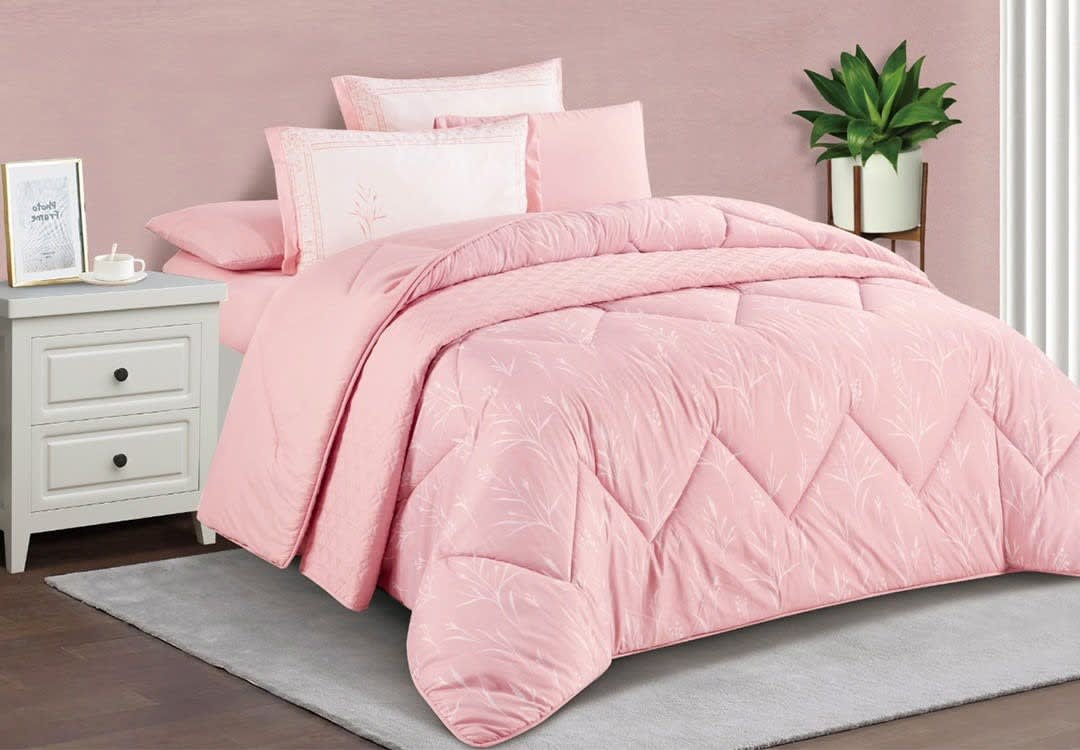 Melba Comforter Set 5 PCS - Single Pink
