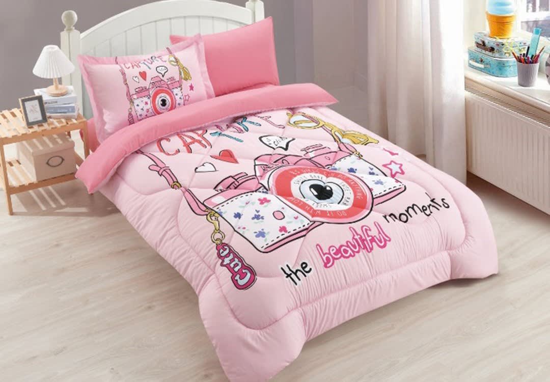 Valentini Kids Comforter Set 4 PCS - Pink