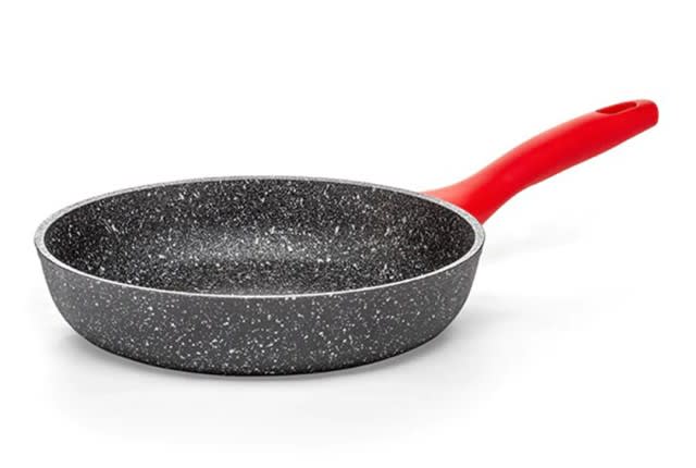 Luigi Ferrero Aluminum Cooking Pan - Grey & Red