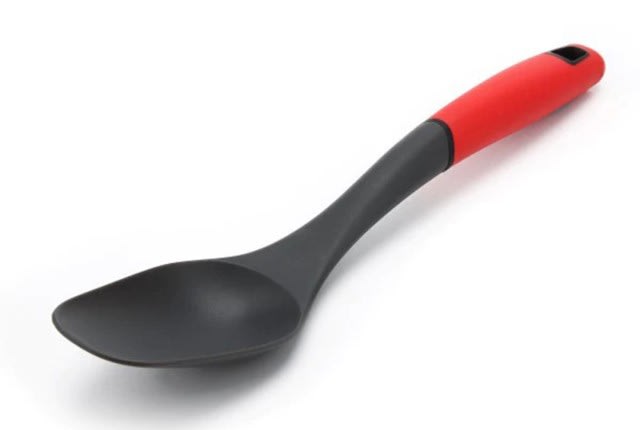 Luigi Ferrero Atlanta Solid Spoon - Red & Grey