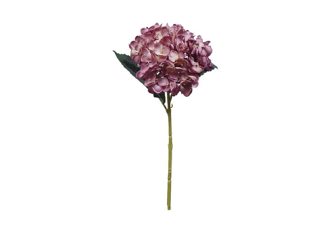 زهرة الهيدرنجا الاصطناعية للديكور 1 قطعة - بنفسجي