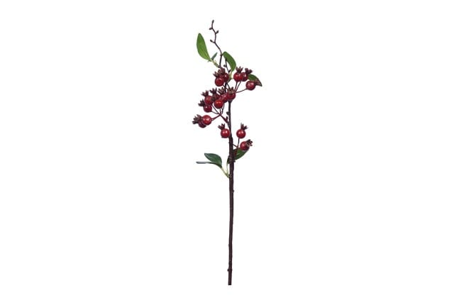 Artificial Raspberry Stick for Decoration 1 PC - Red