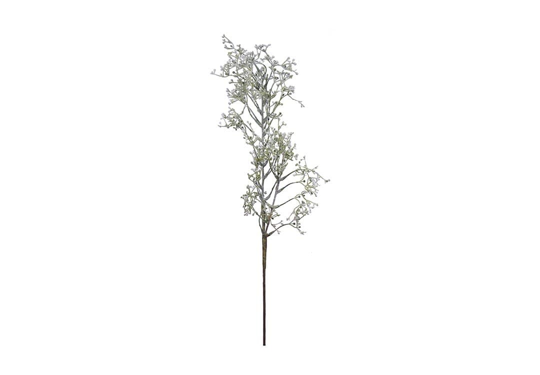 نباتات إصطناعية للديكور 1 قطعة - أبيض و أخضر