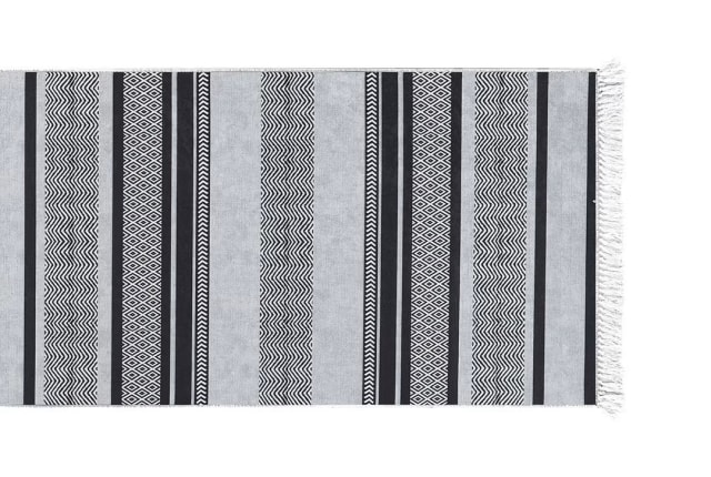 سجاد ممرات عازل للماء من أرمادا - ( 300 × 80 ) سم أسود و رمادي