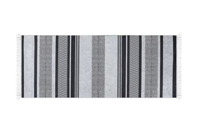 Armada Waterproof Passage Carpet - ( 200 X 80 ) cm Grey & Black