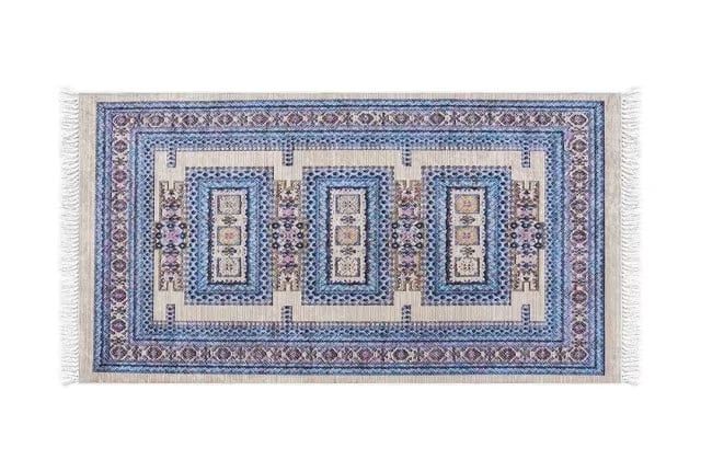 Armada Waterproof Passage Carpet - ( 150 X 80 ) cm Blue & Beige