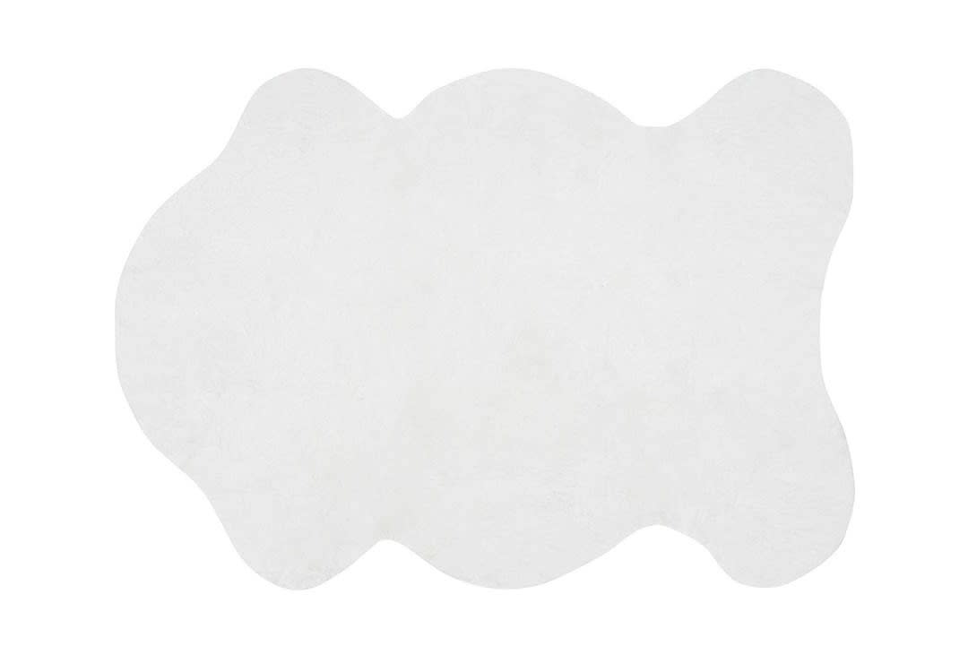 أرضية فرو من أرمادا 1 قطعة ( 70 × 100 ) سم - أبيض