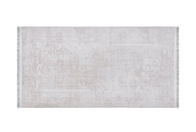 Armada Luxuary Velvet Passage Carpet - ( 150 x 80 ) cm Off White & L.Beige