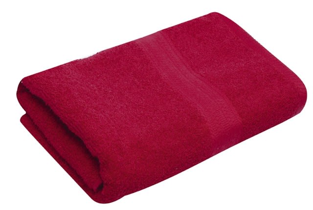 Splendour Cotton Towel - ( 70 X 137 ) Burgundy