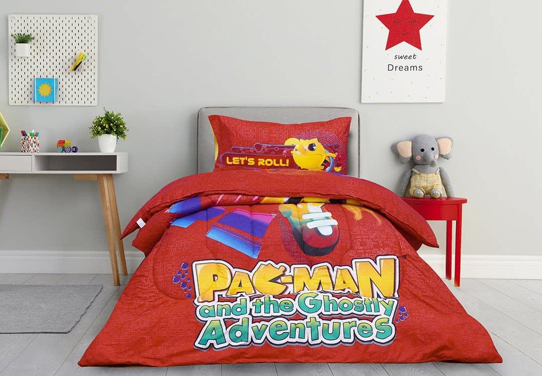 Disney Pac-man Comforter Set 3 PCs - Red