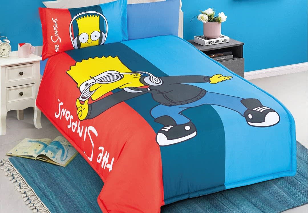 Disney Simpson Comforter Set 4 PCs - Multicolor