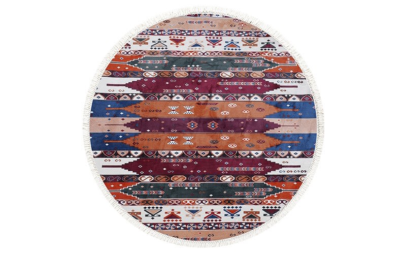 سجاد بامبو الفاخر - ( 160 × 160 ) سم متعدد اللون