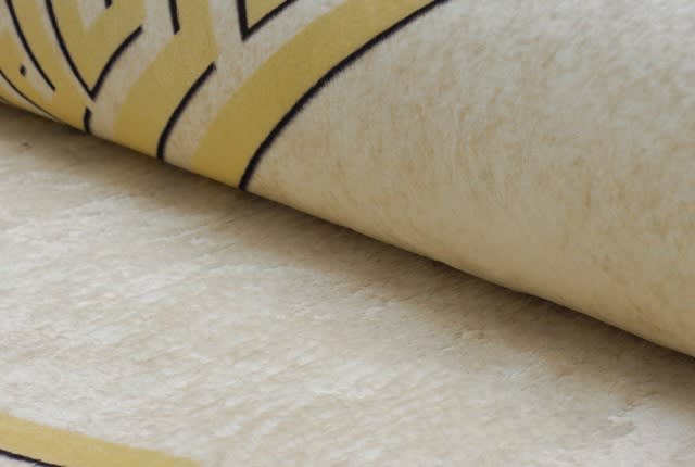Bamboo Premium Carpet - ( 180 X 280 ) cm Beige & Gold