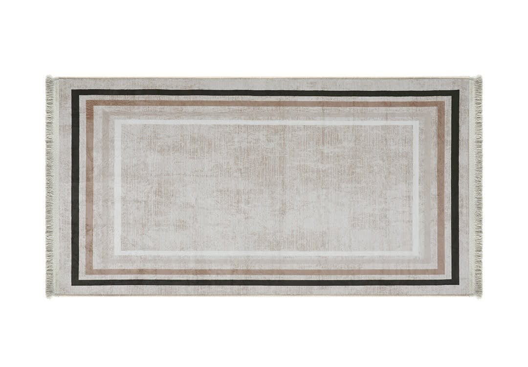 Turkish Bamboo Premium Passage Carpet - ( 150 X 80 ) cm Beige