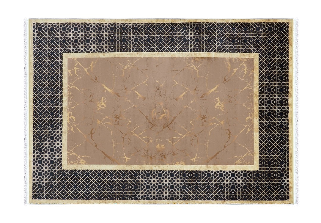 Bamboo Premium Carpet - ( 160 X 230 ) cm Black & Brown
