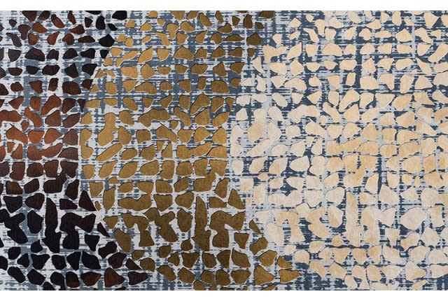 سجاد ممرات عازل للماء من أرمادا - ( 150 × 80 ) سم رمادي و ذهبي