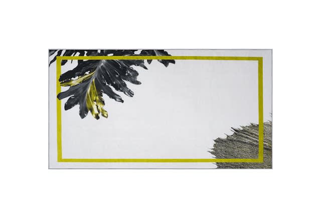 Armada Waterproof Passage Carpet - ( 80 × 150 ) - White & Yellow & Navy