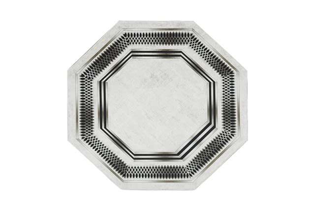 Armada Octagon Carpet - ( 180 × 180 ) Off White