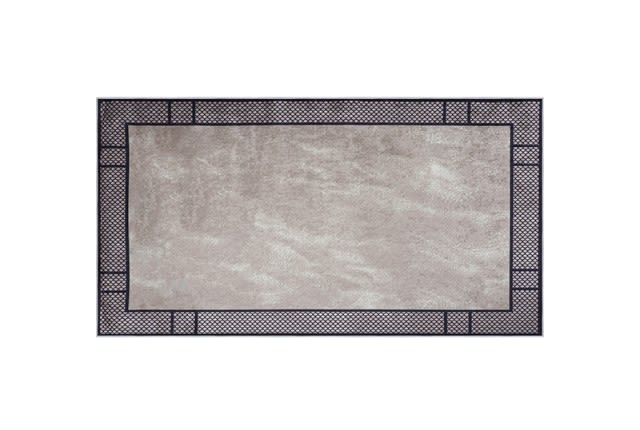 Armada Waterproof Passage Carpet - ( 150 X 80 ) cm Beige & Black