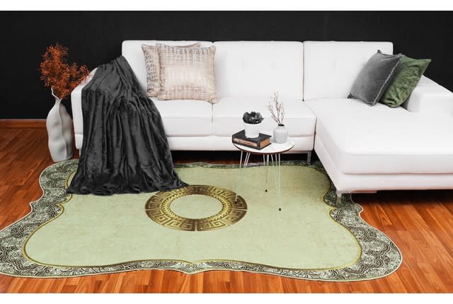 Armada Waterproof Carpet - ( 160 X 230 ) cm Beige & Gold