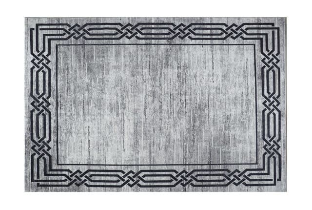 Armada Waterproof Carpet - ( 160 X 230 ) cm Grey & Black