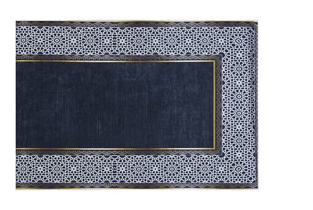 Armada Waterproof Passage Carpet - ( 80 × 300 ) - White & Navy & Gold