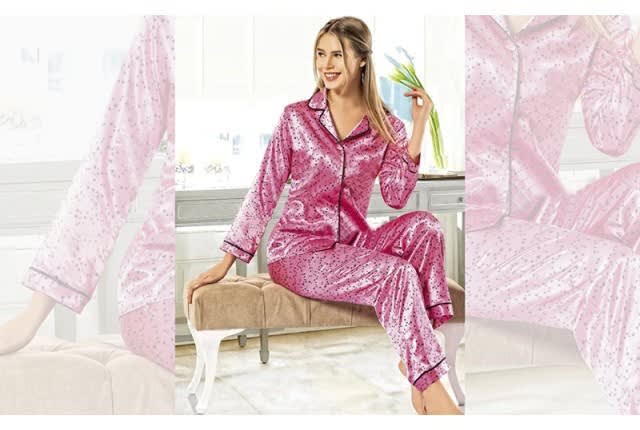 Nilay Turkish Women pajama Set 2 Pcs - Pink