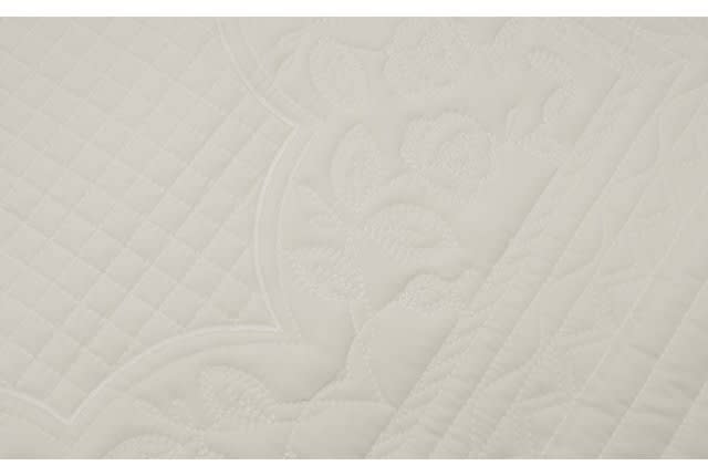 Valentini Embroidered Bedspread Set 4 PCs - Single Cream