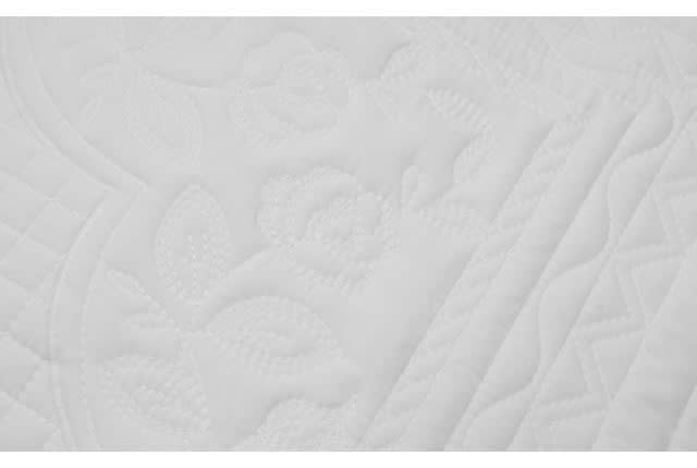 Valentini Embroidered Bedspread Set 4 PCs - Single White
