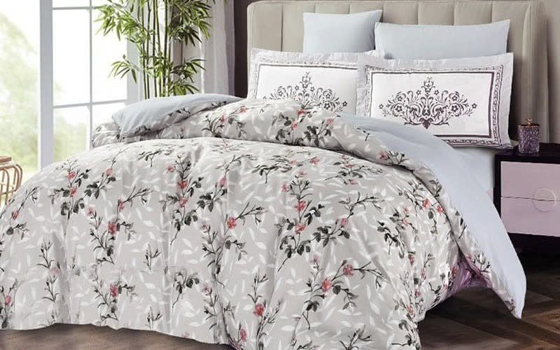 Odessa Quilt Cover Set Without Filling 6 PCS - King L.Grey