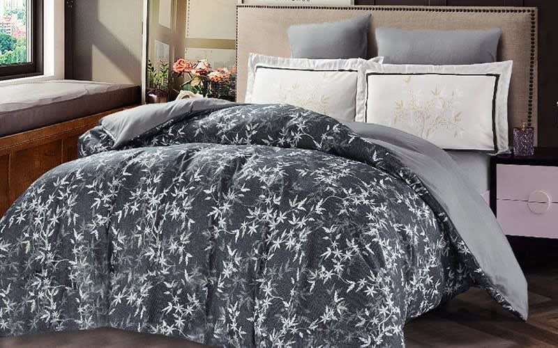 Odessa Quilt Cover Set Without Filling 6 PCS - King D.Grey