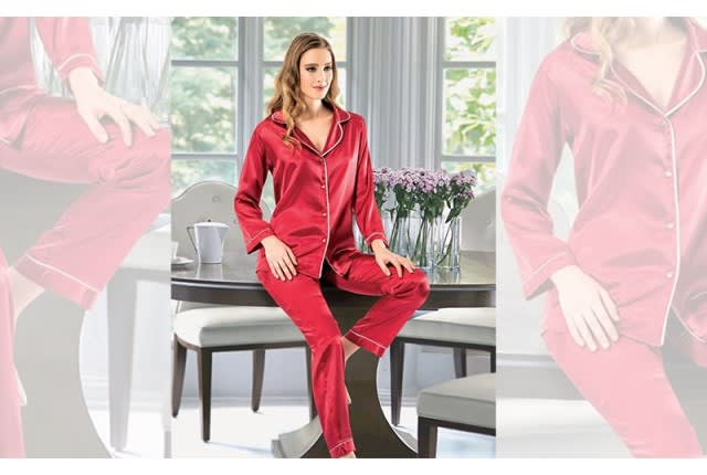 Nilay Turkish Women pajama Set 2 Pcs - Red