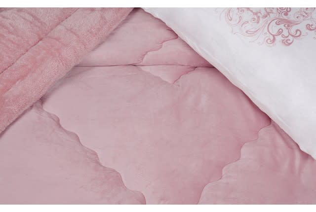 Kimberly Velvet Comforter Set 4 PCS - Single Pink
